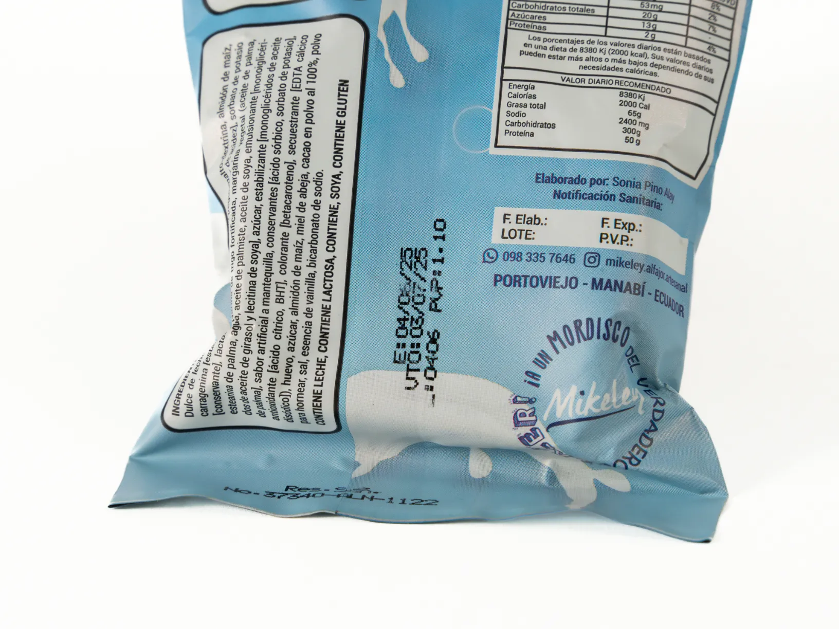 Alfajor con Chocolate Blanco MIKELEY 60G - Imagen 4