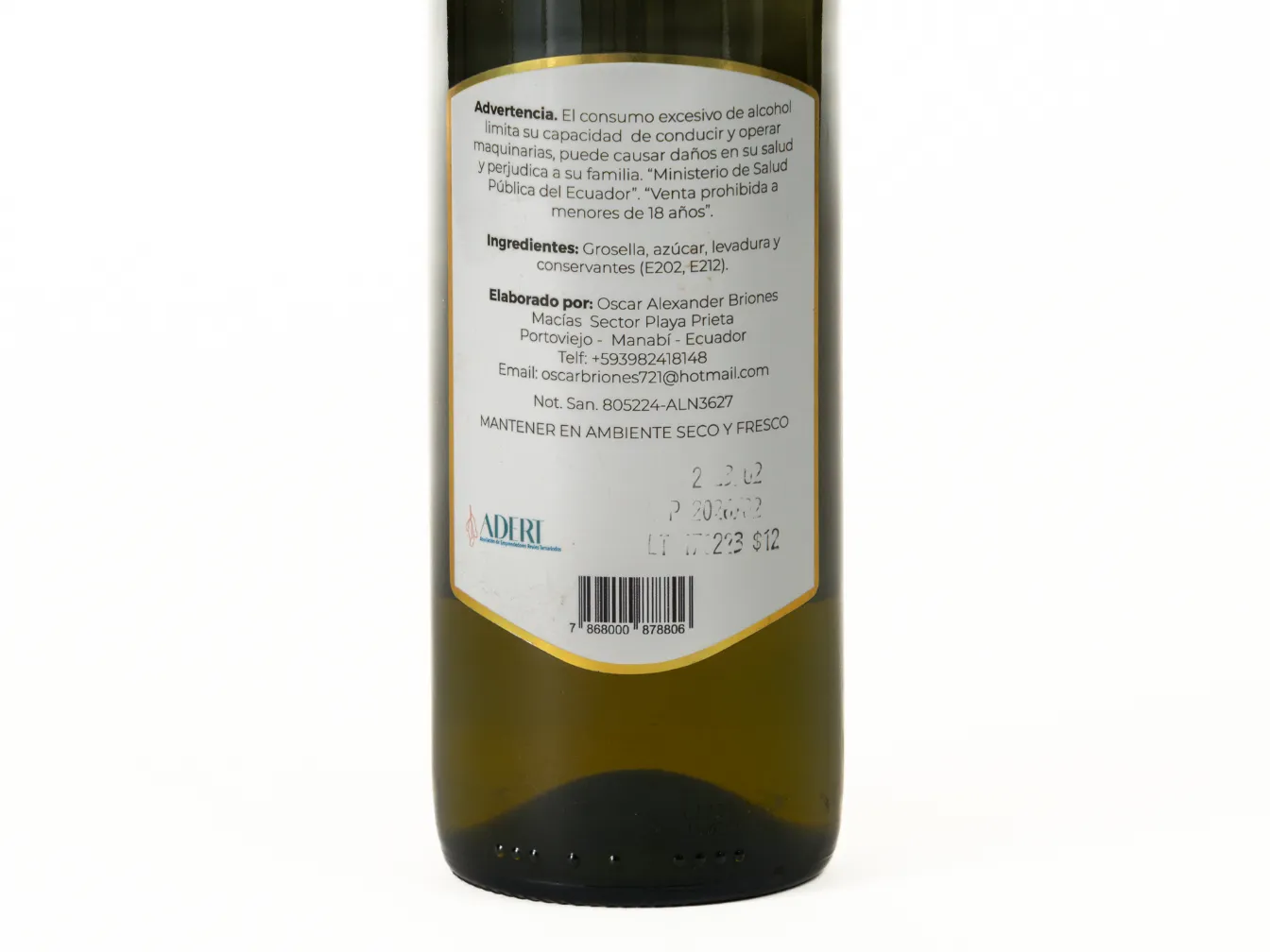 Vino de Grosella Artesanal BRIMA - Imagen 4